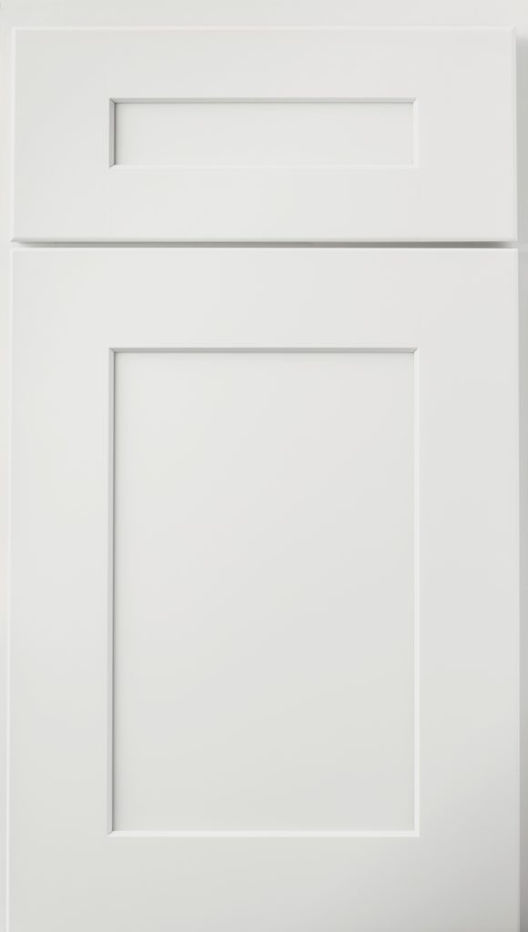 Wolf Shaker Framed Cabinet With 5 Piece Drawer front Painted white